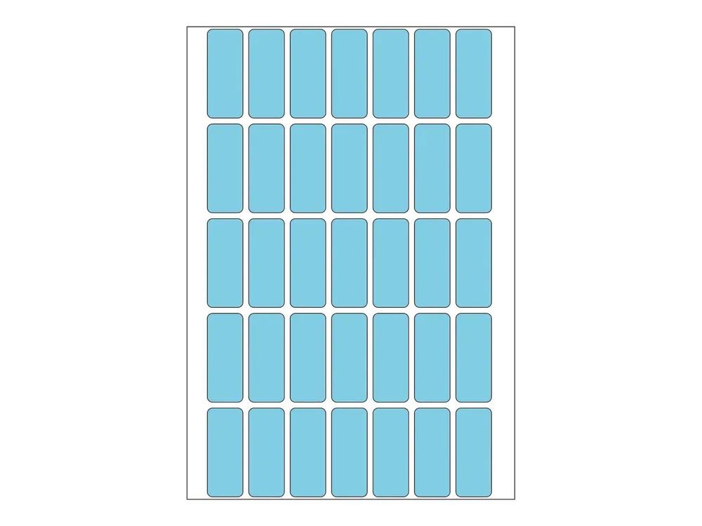 HERMA Permanenter Klebstoff - Blau - 12 x 30 mm 1120 Etikett(en) (32 Bogen x 35)