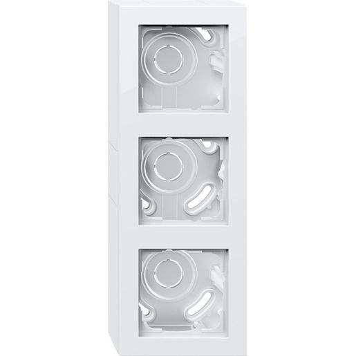 Gira AP-GEHÄUSE E2 RWS GLÄNZEND / GIRA 106329 3FACH+RAHMEN 106329