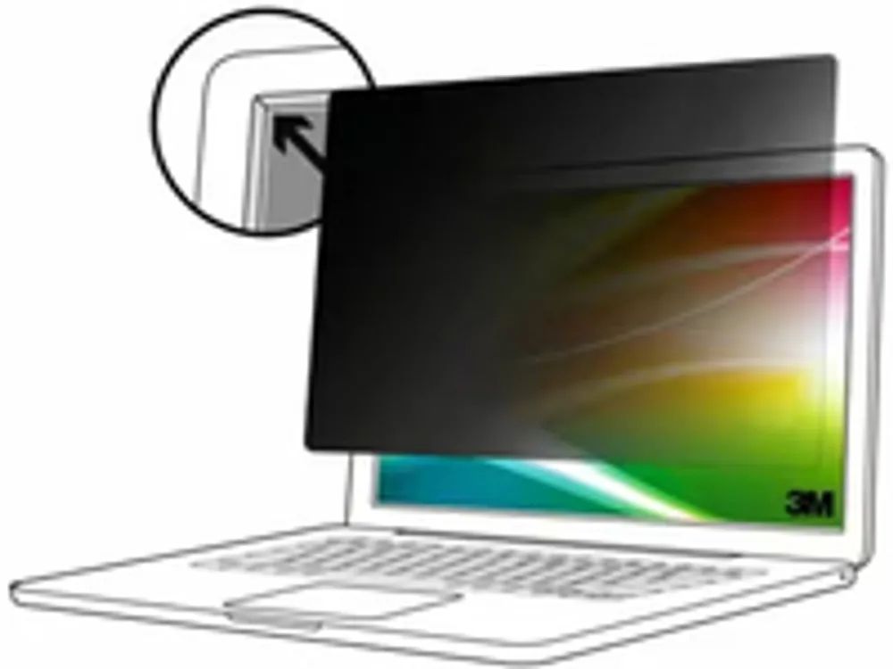 3M Bright Screen Privacy Filter - Blickschutzfilter für Notebook - entfernbar - Flip - 40.6 cm (16")
