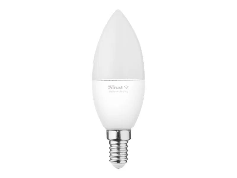 Trust Smart Home - LED-Lampe - E14 - Klasse A+ - weißes Licht - 1800-6500 K - Kerze - weiß (Packung mit 2)
