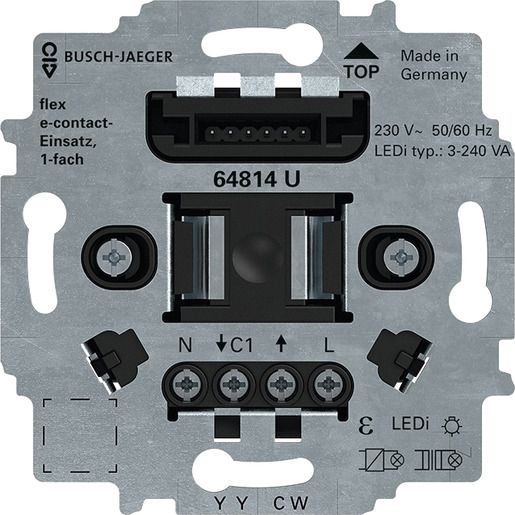 Busch-Jaeger E-CONTACT EINSATZ FLEX 1 FACH / BUSCH 64814 U 2CKA006800A3047
