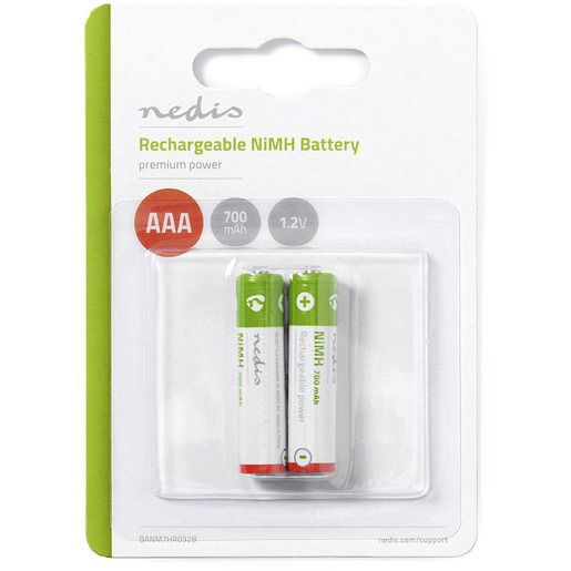 Nedis NI-MH-AKKU 1,2V 700MAH AAA / NEDIS BANM7HR032B/2 BANM7HR032B
