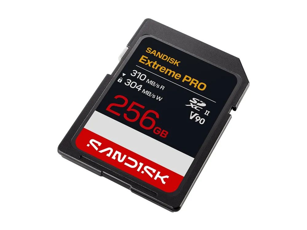 SanDisk SDXC Extreme PRO 256GB (UHS-II, V90, R310MB/s / W304MB/s)