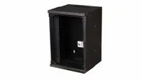Equip Wandgehäuse 10" 09U 300x300mm Glastür schwarz - Gehäuse - 10"
