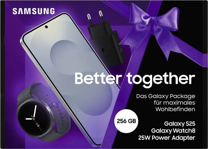 Samsung S25 256GB WATCH8-40MMBT 25WCH