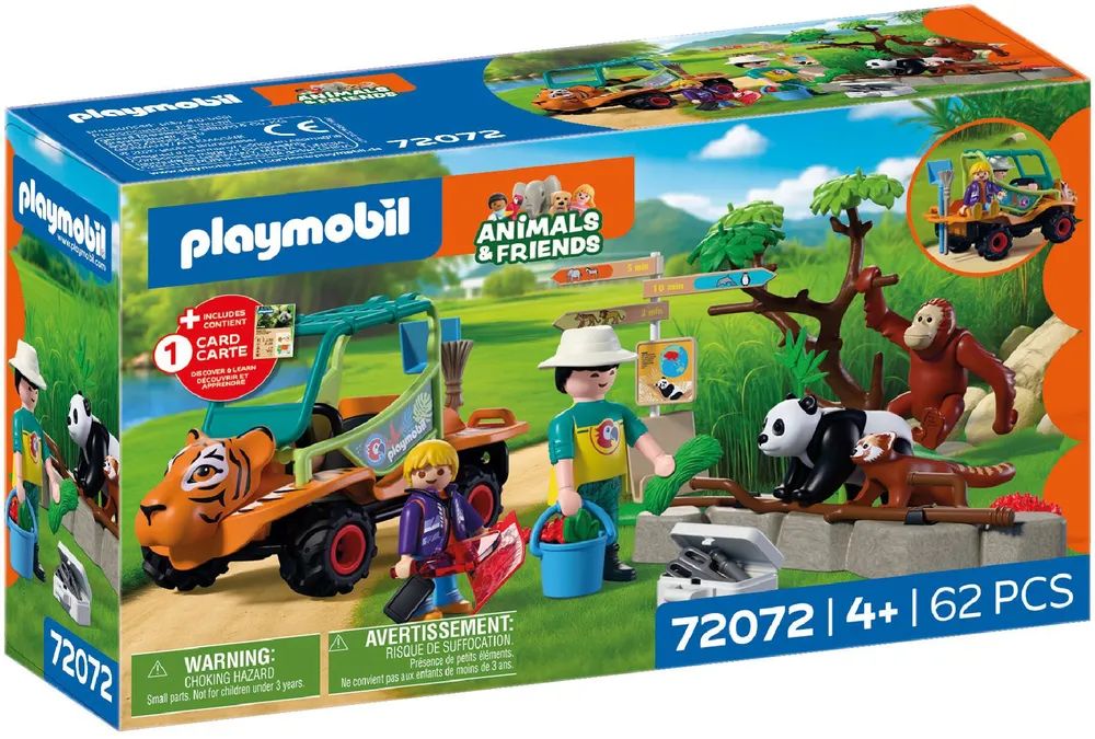 PLAYMOBIL 72072 Animals & Friends Zoo Tierpflegermobil