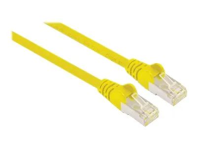 Intellinet Network Patch Cable, Cat6, 15m, Yellow, Copper, S/FTP, LSOH / LSZH, PVC, RJ45, Gold Plated Contacts, Snagless, Booted, Lifetime Warranty, Polybag - Patch-Kabel - RJ-45 (M)