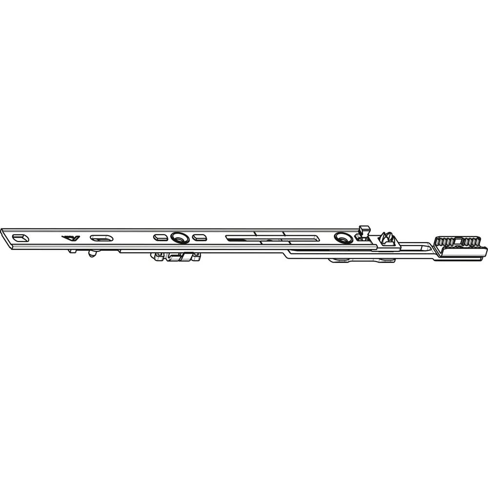 ROTO NT/NX Mittelverschluss mehrteilig ohne Zapfen L=400 mm silber kuppelbar