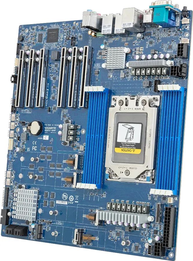 Gigabyte Motherboard - MH53-G40 1x sTR5 AMD Ryzen Threadripper PRO 7000 - Mainboard - Mainboard - E-ATX