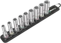 Wera 05004545001 - Steckschlüssel-Satz - 3/8" - Metrisch - 9 Kopf/Köpfe - 8,10,12,13,15,16,17,18,19 mm - 320 mm