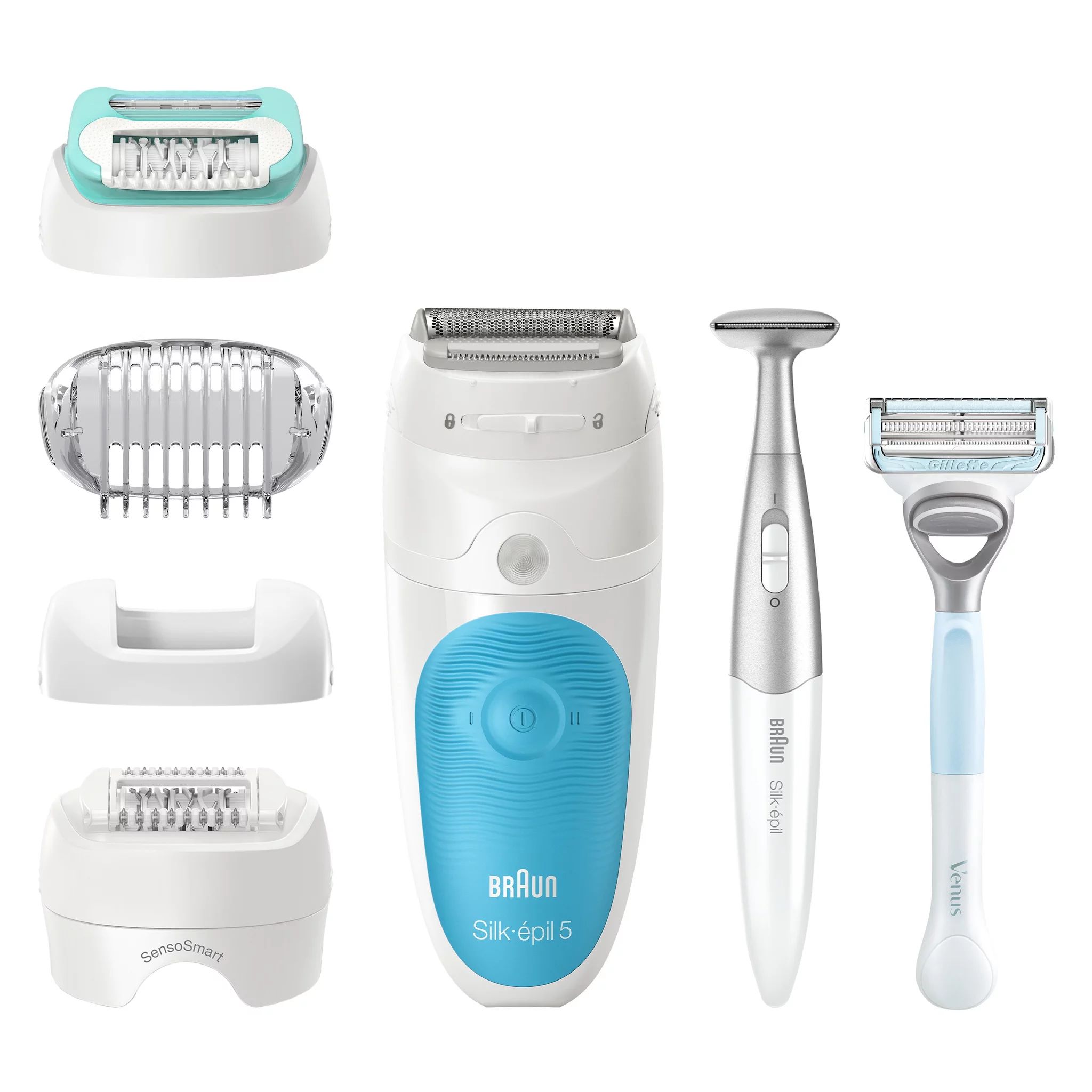 Braun Silk-épil 5-810+Gillette Venus Intim-Trimmer