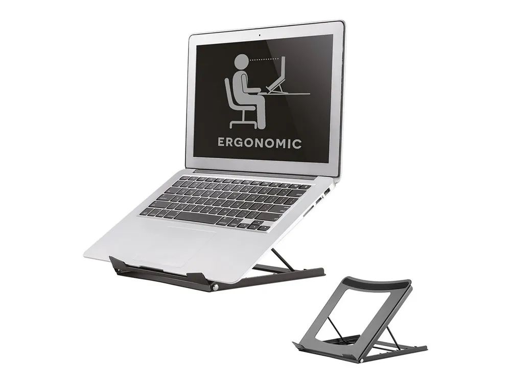 Neomounts NSLS075 - Aufstellung - für Notebook - pulverbeschichteter Stahl - Schwarz - Bildschirmgröße: 25.4-38.1 cm (10"-15")