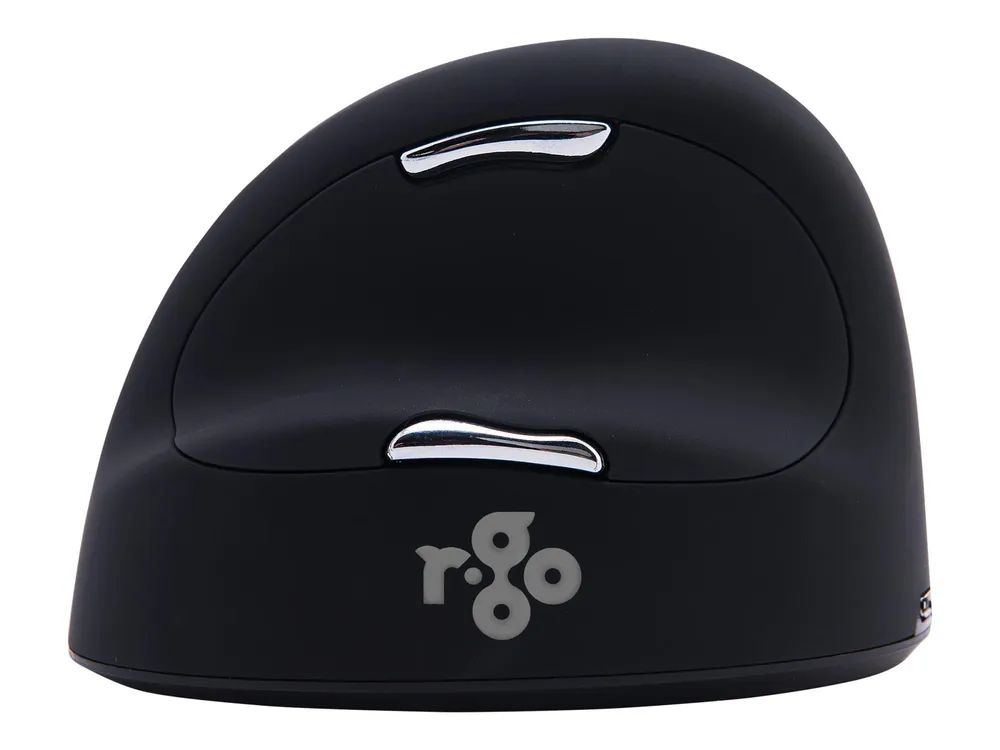 R-Go Ergonomische Maus HE Break - Maus - ergonomisch - Für Linkshänder - 5 Tasten - kabellos - 2.4 GHz - kabelloser Empfänger (USB)