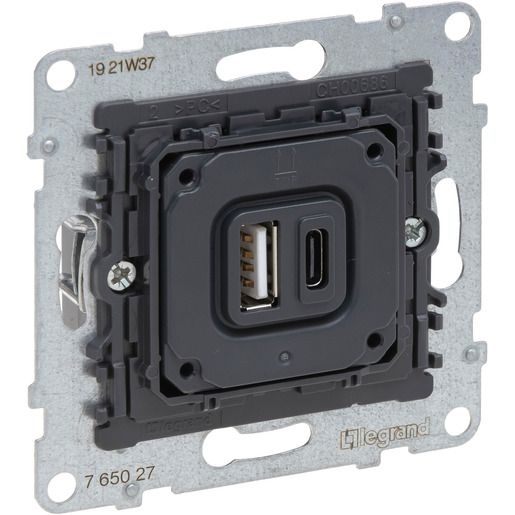 Legrand EINSATZ 2F.USB-LADESTECKDOSE T / LEGRAN 765027 SEANO 765027
