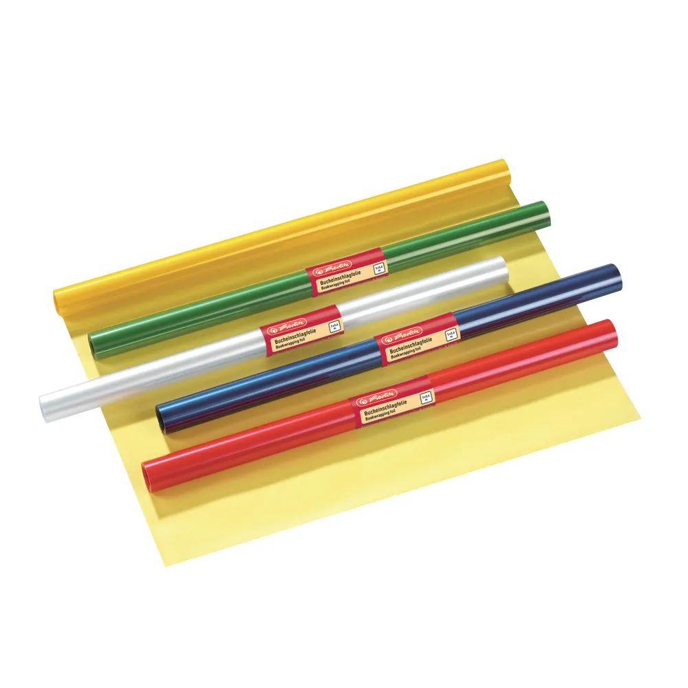 herlitz Bucheinschlagfolie, 40x500 cm, farbig sortiert