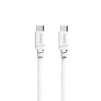 Hama Ladekabel, USB-C - USB-C, 60 W, 2 m, Weiß