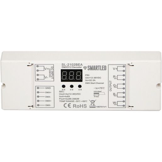 SmartLed CONTROLLER 4 X 8A DMX / SMARTL SMARTLED SL-2102BEA SL-2102BEA