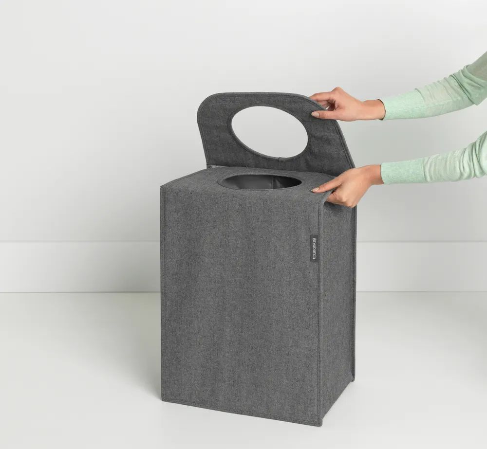 Brabantia Wäschekorbtasche rechteckig, 55L - Pepper Black