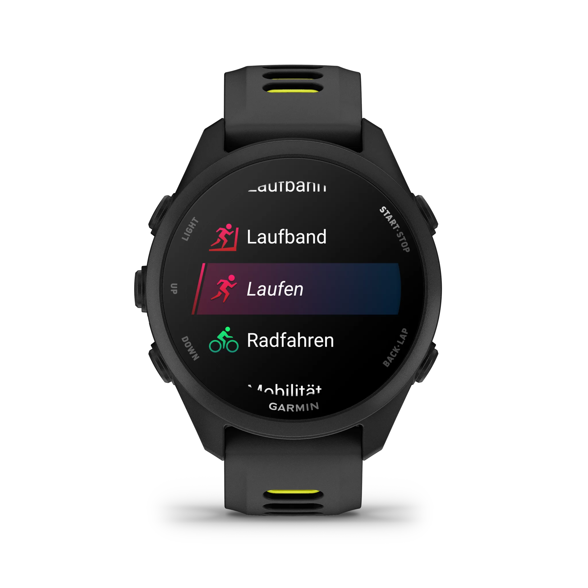 Garmin Forerunner 170 Schwarz mit Schnellwechsel-Silikon-Armband