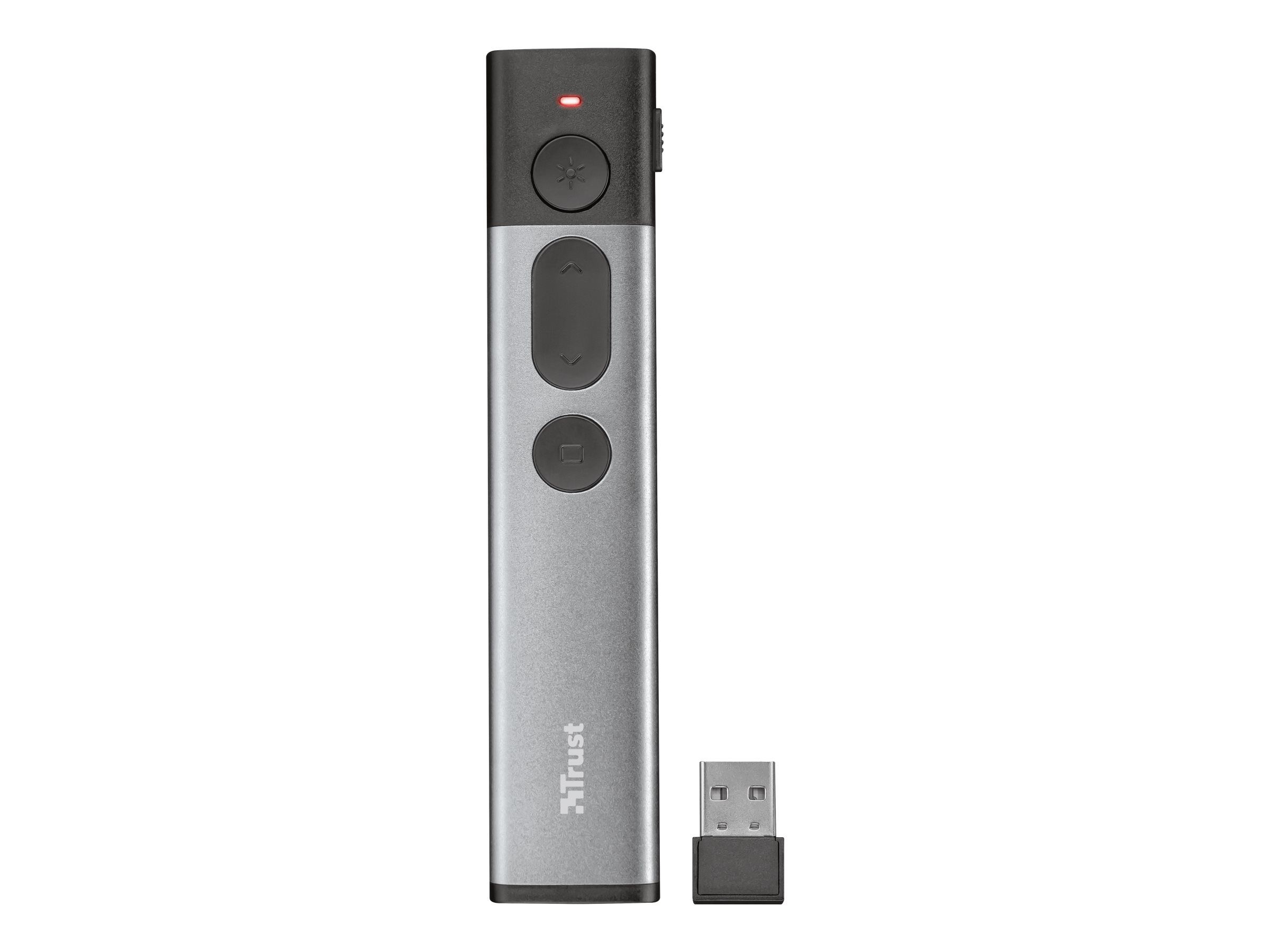 Trust Kazun Aluminium Wireless Presenter - Präsentations-Fernsteuerung
