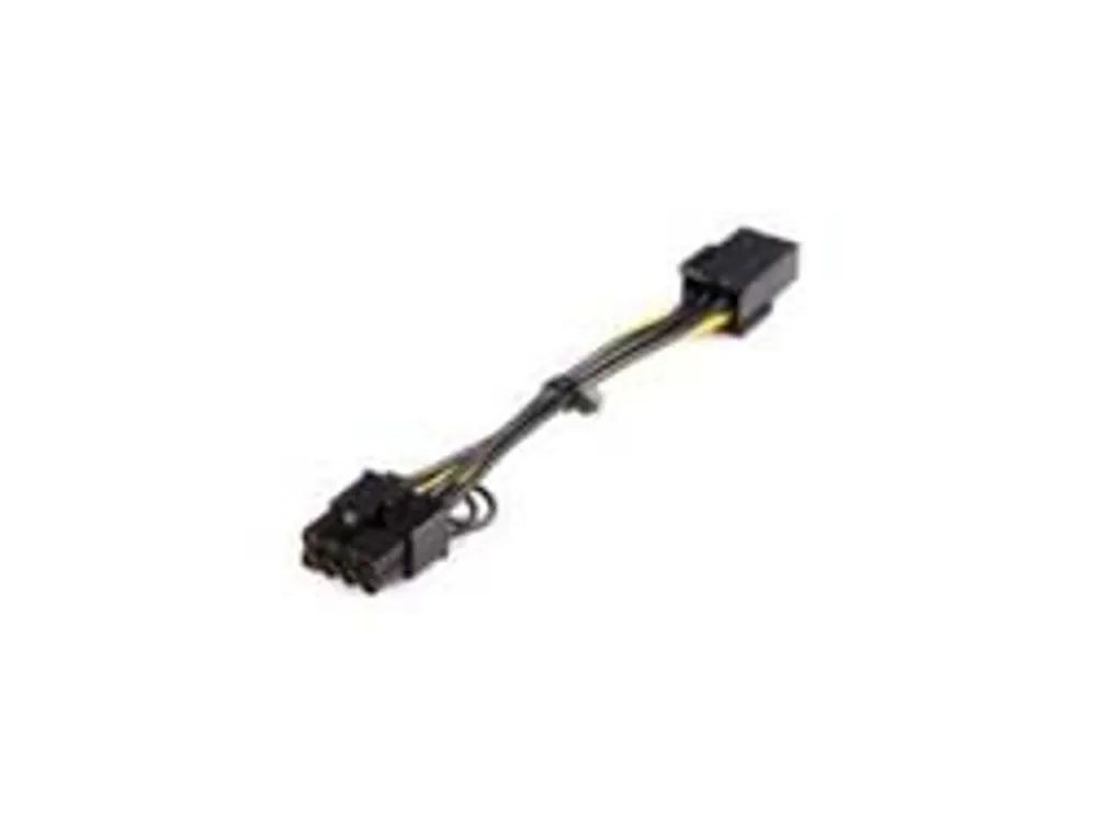 StarTech.com PCI Express 6 Pin auf 8 Pin Adapterkabel - Schwarz - Netzteil - 6-poliges PCIe Power (W)