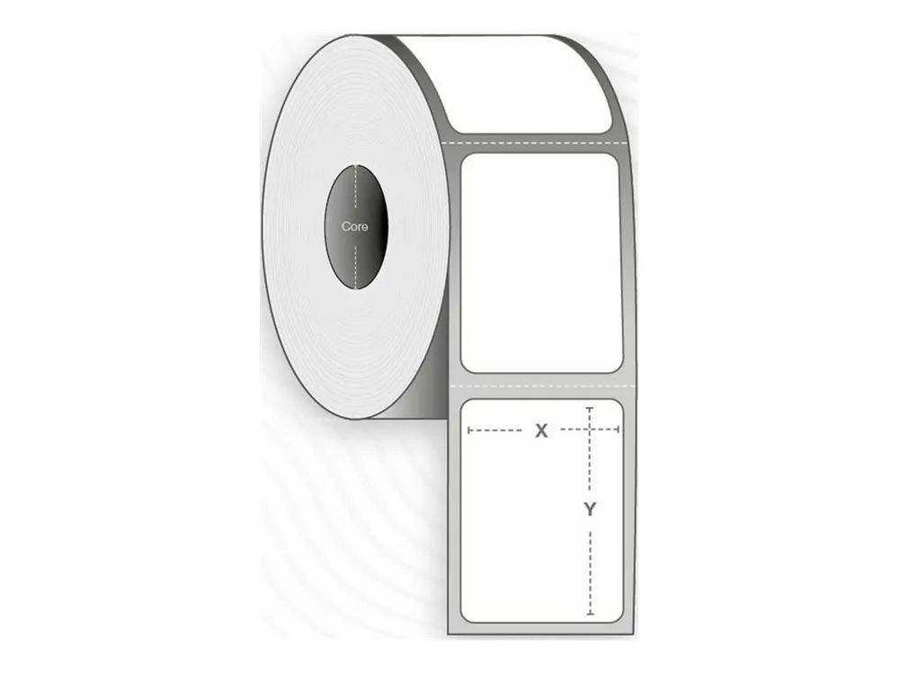 Capture Polyester - permanenter Klebstoff - unbeschichtet - perforiert - weiß - 76 x 51 mm 18600 Etikett(en) (6 Rolle(n)