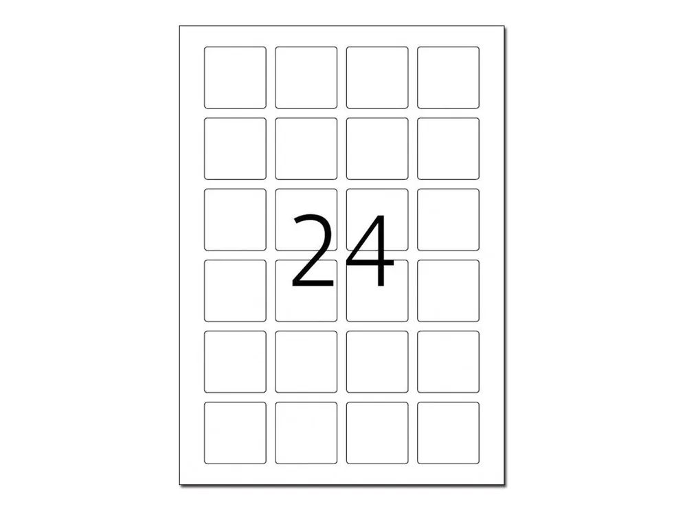 HERMA Special - Papier - matt - selbstklebend, entfernbarer Klebstoff - weiß - 40 x 40 mm 600 Etikett(en) (25 Bogen x 24)