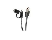 ShiverPeaks BS14-14025 - 1 m - USB A - Micro-USB B - USB 2.0 - 0,48 Gbit/s - Schwarz