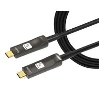 Techly USB-C Kabel AOC Fiber M/M - Kabel - Digital/Daten