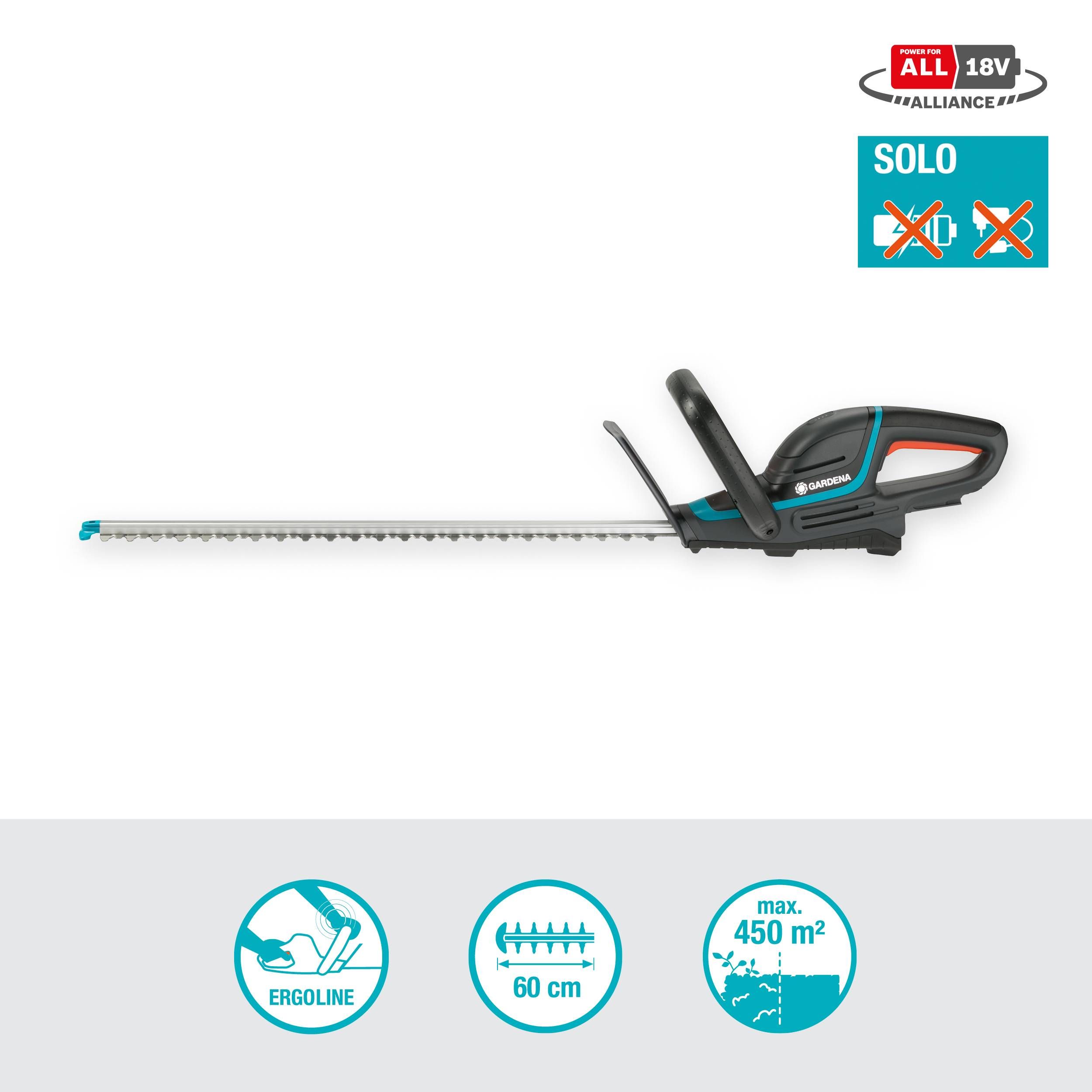 Gardena Akku-Heckenschere ComfortCut 60 18V-P4A solo