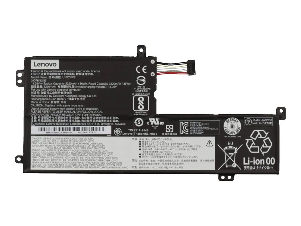 Lenovo L340 SP/B L18M3PF2 11.25V36Wh3cell bty 5B10W67367 - Batterie - 3.280 mAh
