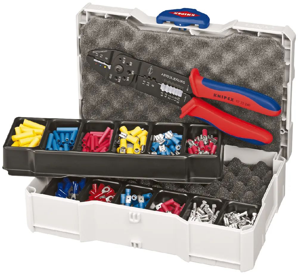 KNIPEX Crimp-Sortiment für Kabelverbinder 13-teilig 265 mm