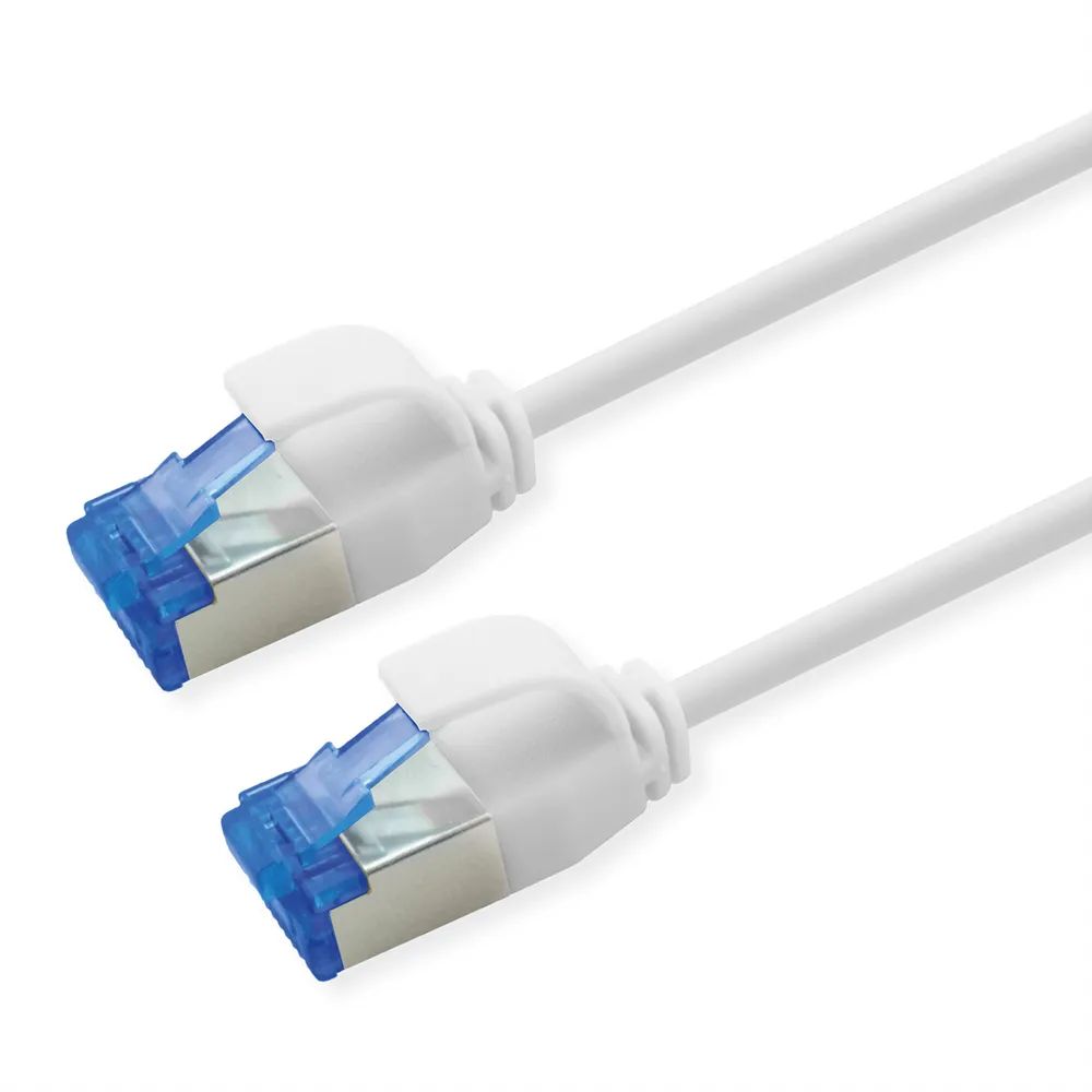 ROLINE Patchkabel Cat.6A (Class EA) S/FTP (PiMF), LSOH, PoE, weiß, 0,5 m