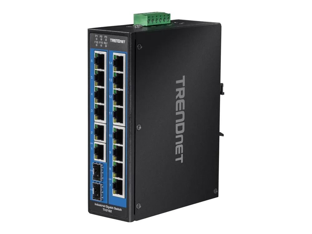 TRENDnet TI-G162 - Switch - unmanaged - 14 x 10/100/1000 + 2 x Gigabit SFP