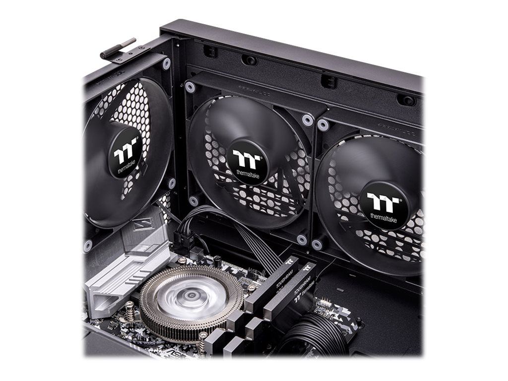 Thermaltake CT140 - Gehäuselüfter - 140 mm - Schwarz (Packung mit 2)