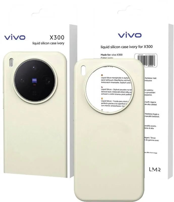 Rabbiter vivo liquid silicon case ivory for X300