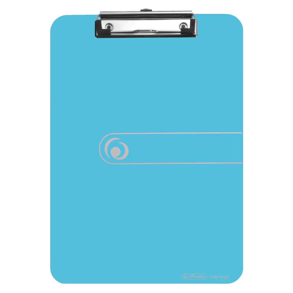 herlitz Klemmbrett PS A4 transparent blau easy orga to go