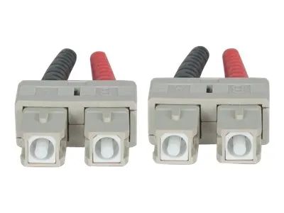 Intellinet Fiber Optic Patch Cable, OM3, SC/SC, 5m, Aqua, Duplex, Multimode, 50/125 µm, LSZH, Fibre, Lifetime Warranty, Polybag - Patch-Kabel - SC multi-mode (M)