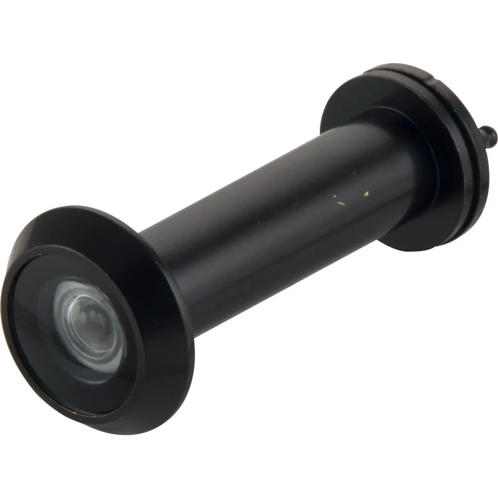 SOLIDO Türgucker ø 14, Linse 200°, TS 50-80 mm, schwarz, brandschutztauglich
