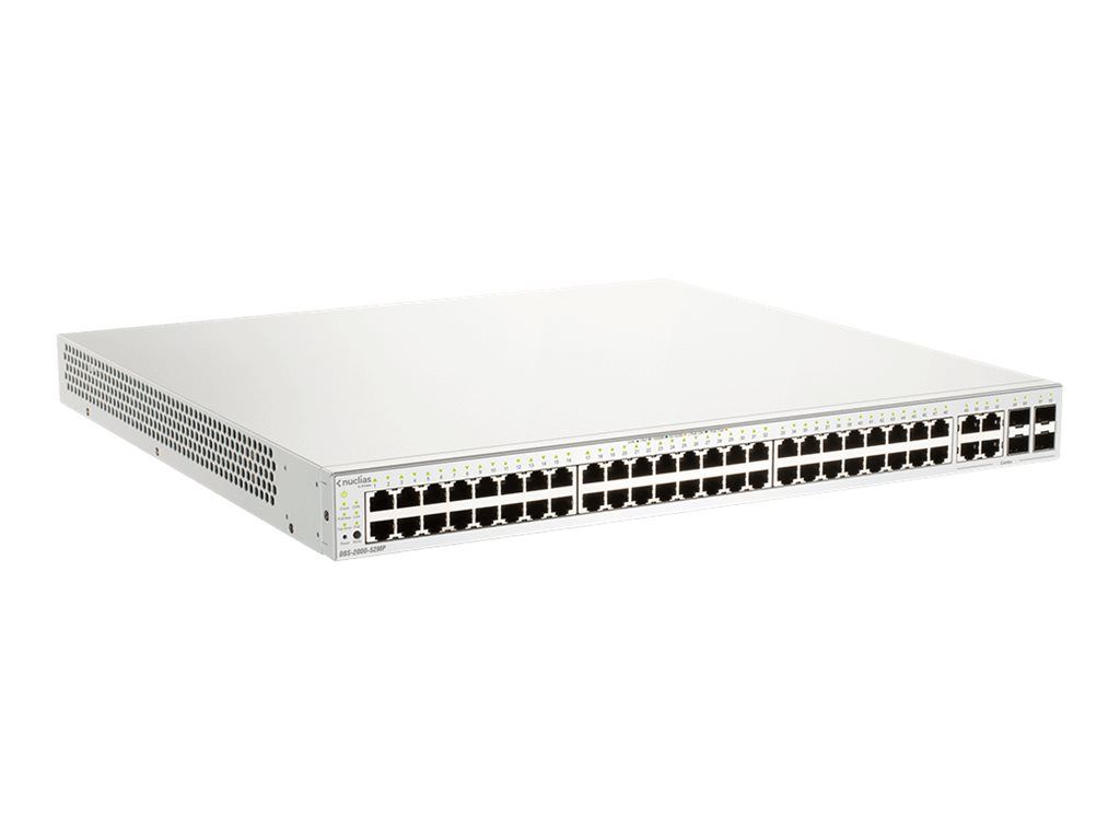 D-Link Nuclias Cloud-Managed DBS-2000-52MP - Switch - 48 x 10/100/1000 (PoE+)