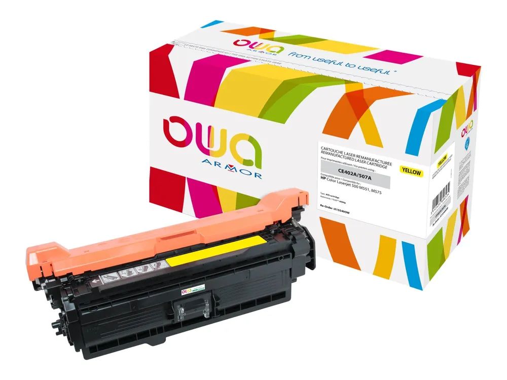 Armor OWA - Gelb - kompatibel - wiederaufbereitet - Tonerpatrone (Alternative zu: HP CE402A)