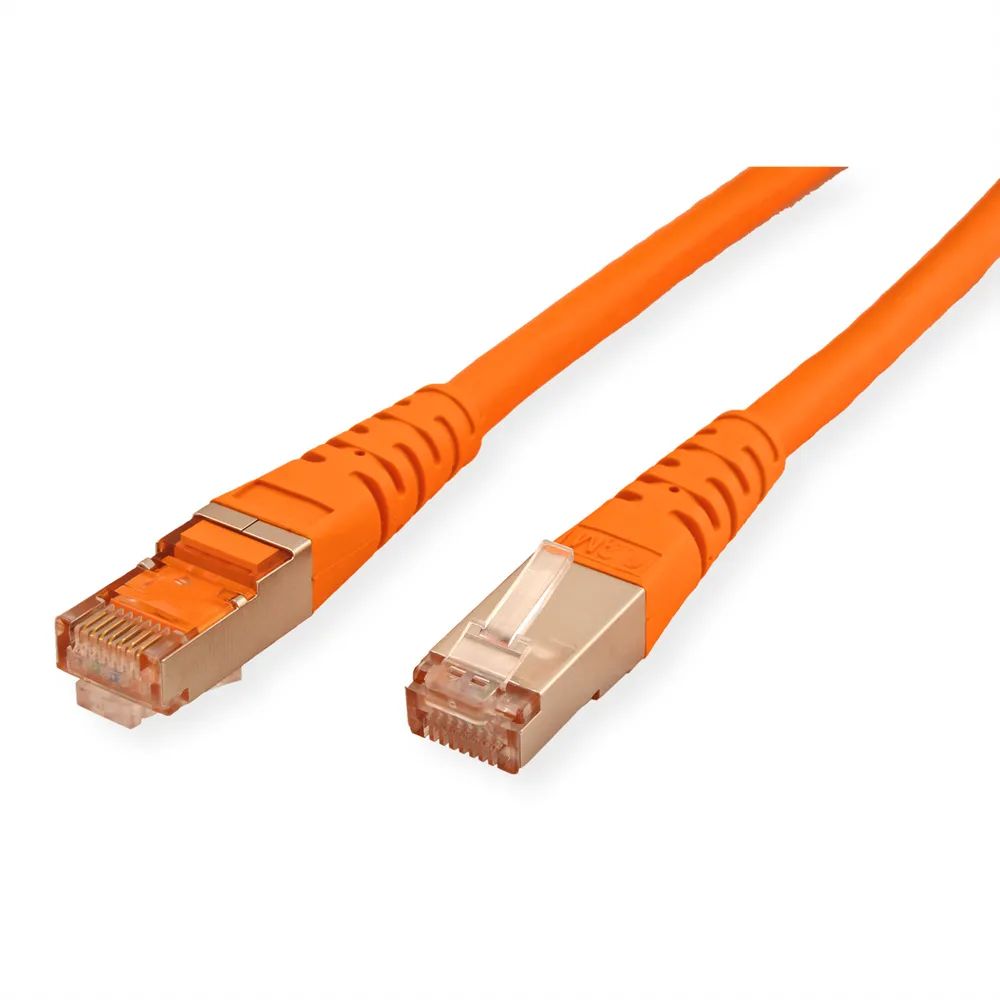 ROLINE Patchkabel Cat.6 (Class E) S/FTP (PiMF), orange, 5 m