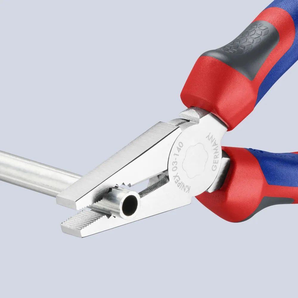 KNIPEX Kombizange mit Comfort-Griffen verchromt 140 mm