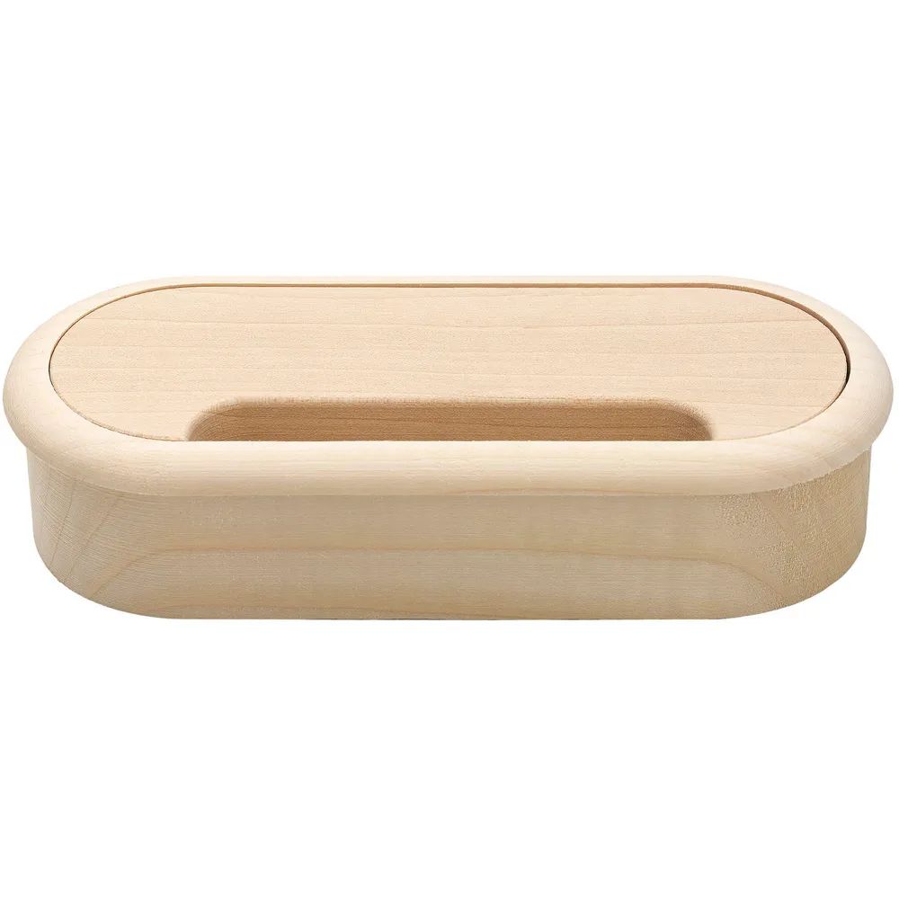 alles im griff GmbH Ulrike Brandstetter Kabeldurchgang oval, Holz, 57 x 143 mm, Ahorn roh