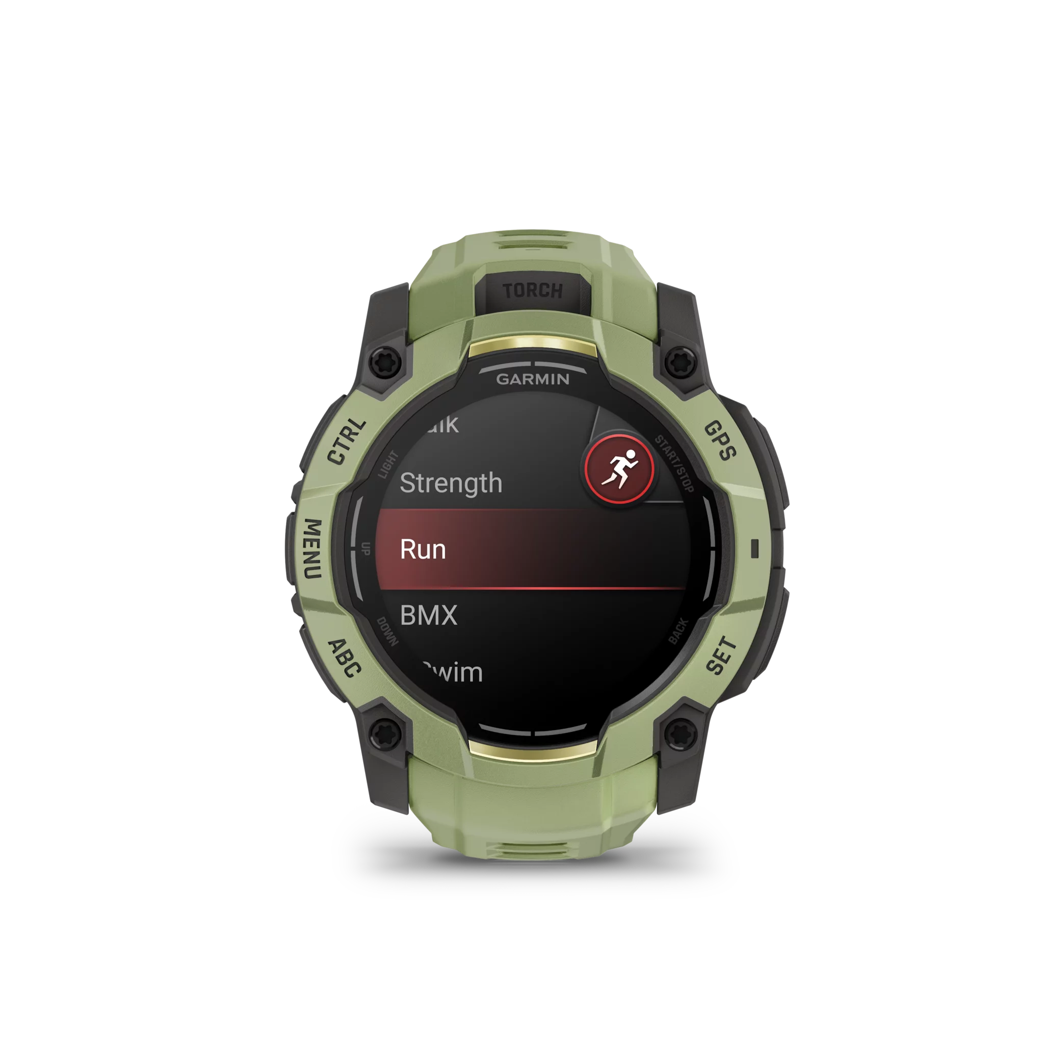 Garmin Instinct 3 AMOLED, 50mm Kieselgrau/Farngrün mit Silikon-Wechselarmband, 26mm