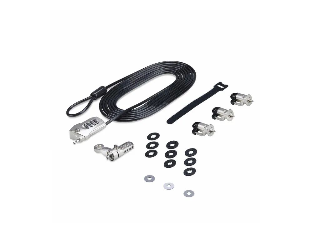 StarTech.com Laptop/Desktop & Peripheral Lock Kit, 9.8ft (3m)