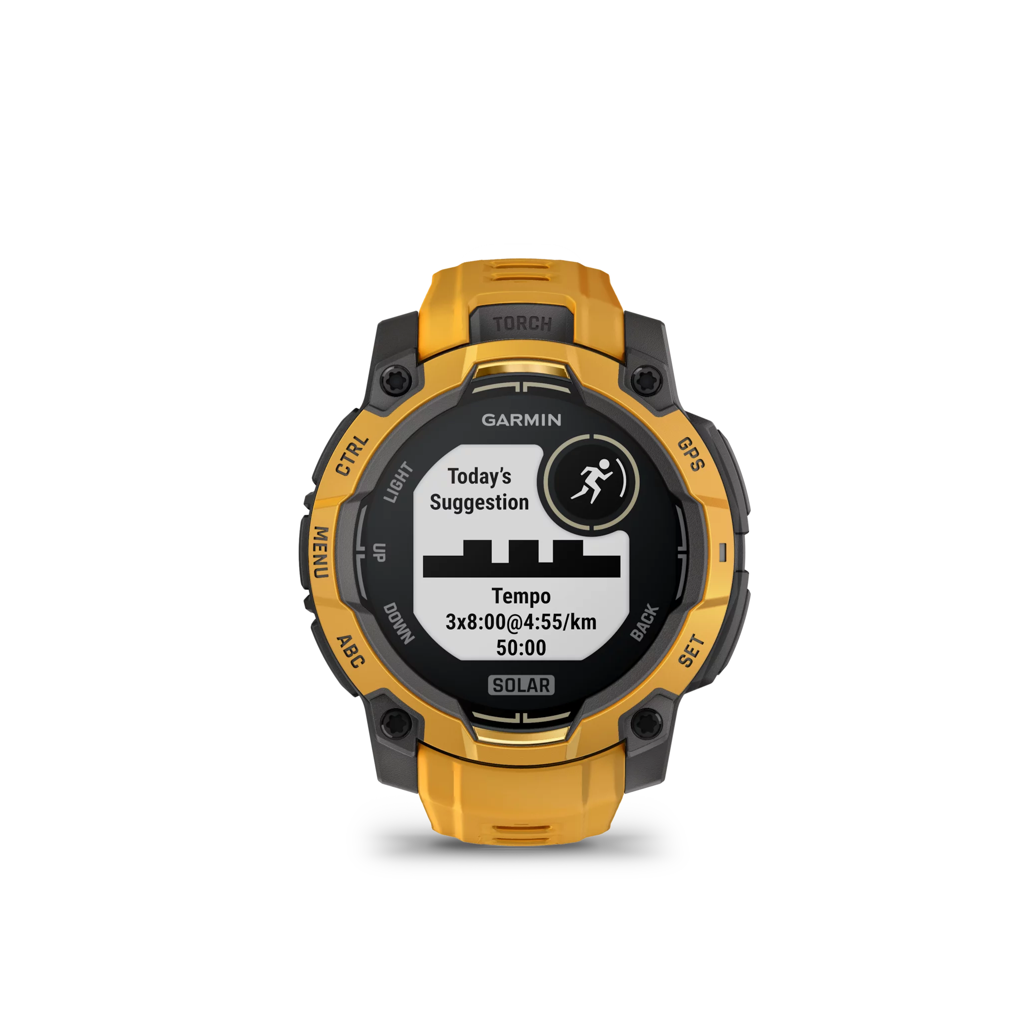 Garmin Instinct 3 Solar, 45mm Grau/Sunburst mit Silikon-Wechselarmband 22mm 