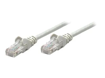 IC Intracom Intellinet Network Patch Cable, Cat5e, 10m, Grey, CCA, U/UTP, PVC, RJ45, Gold Plated Contacts, Snagless, Booted, Lifetime Warranty, Polybag - Patch-Kabel - RJ-45 (M)