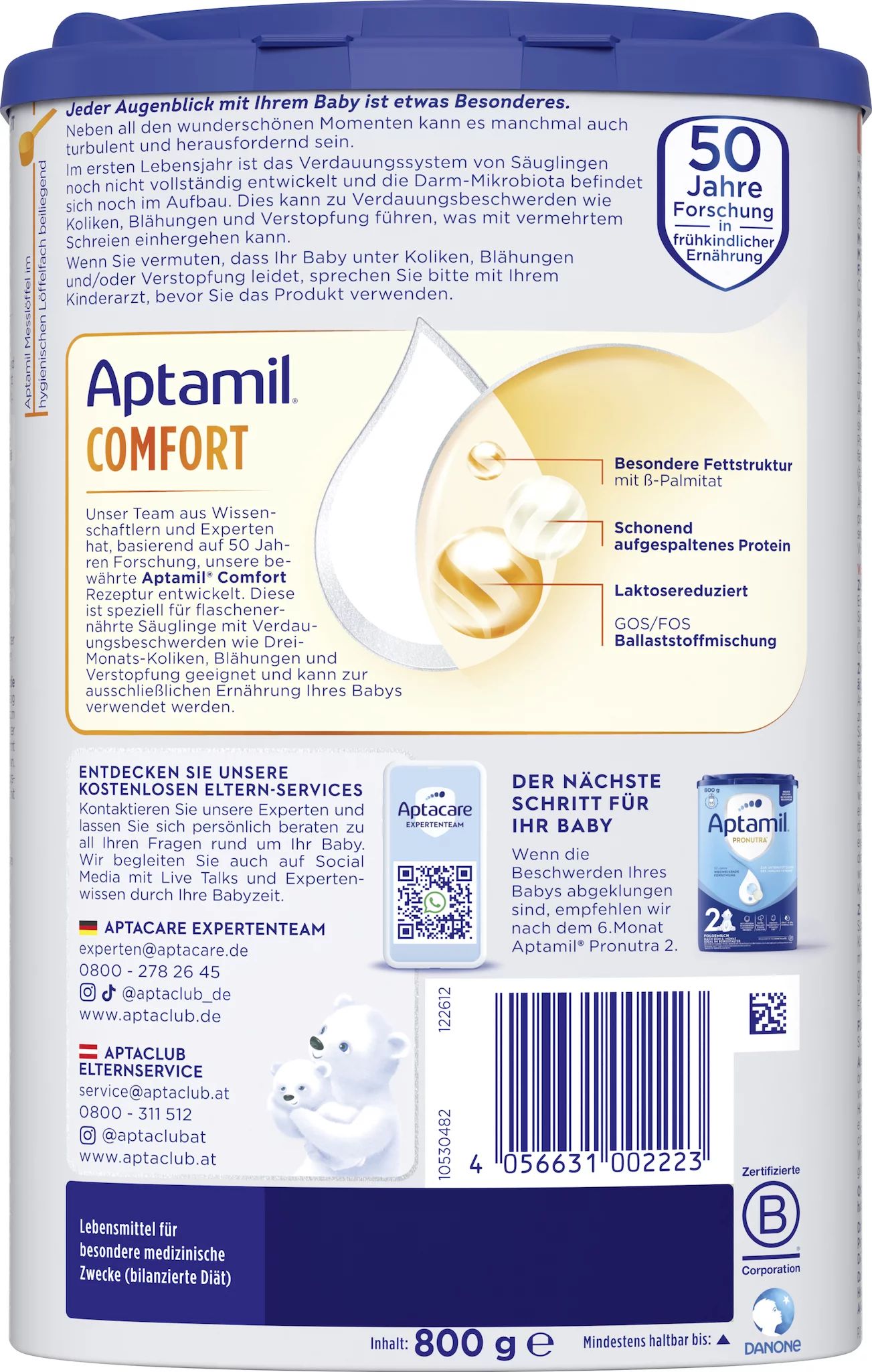Aptamil Comfort 800g