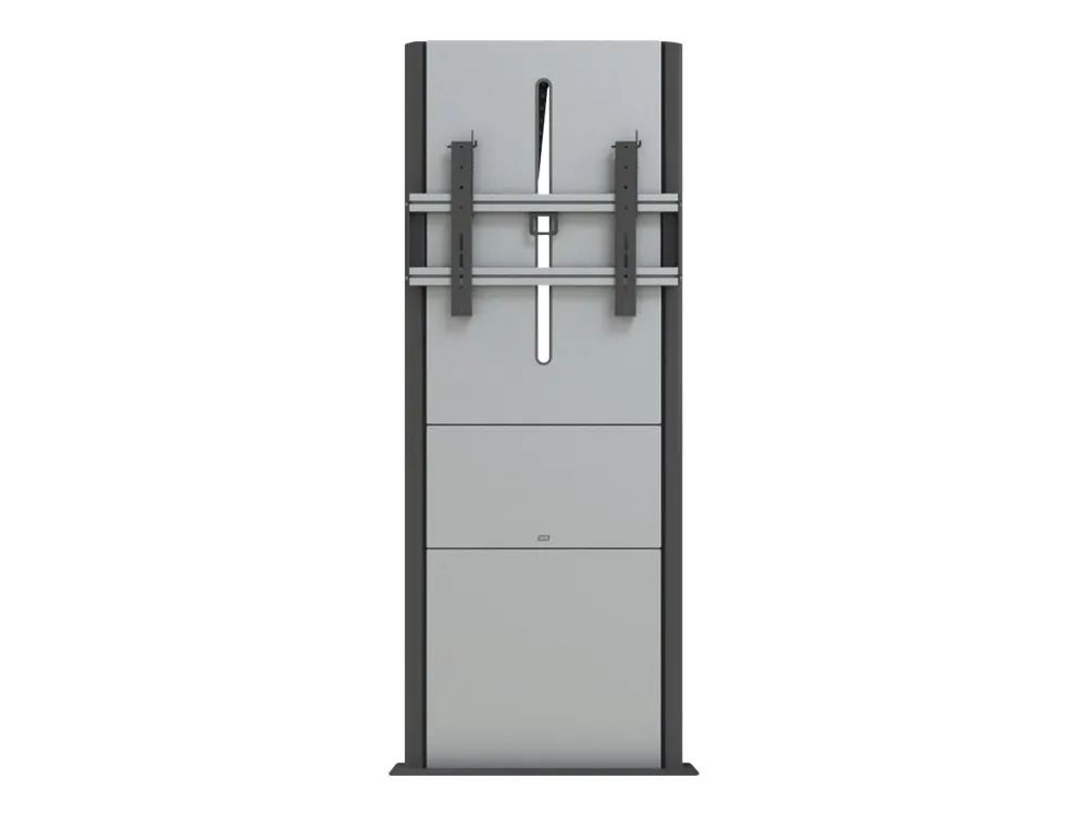 SMS Presence - Aufstellung - motorisiert - für Flachbildschirm - verriegelbar - Aluminium, anthrazit - Bildschirmgröße: von 116,8 cm (ab 46")
